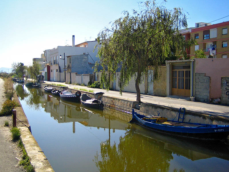 El Palmar canales embarcadero albufera